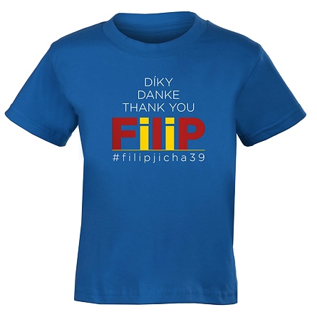 T-shirt FILIP JÍCHA blue children's