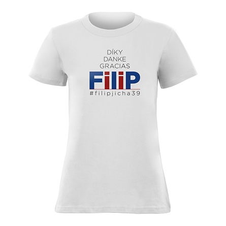 T-shirt FILIP JÍCHA white women's - Spanish version