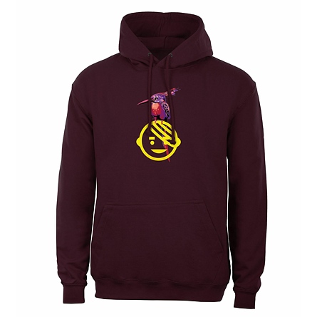 Mikina s kapucí „Dobrá energie“ fialová