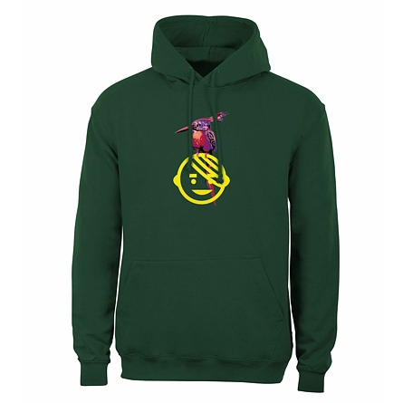 Mikina s kapucí „Dobrá energie“ zelená