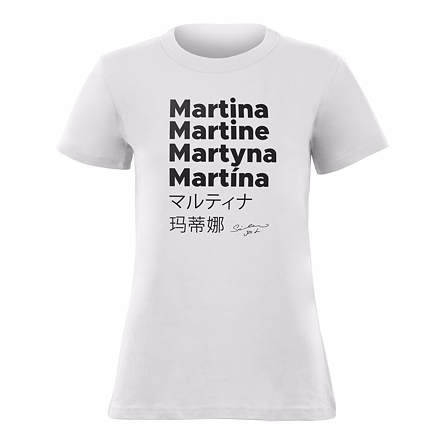 Martina - WOMEN’S WHITE T-SHIRT